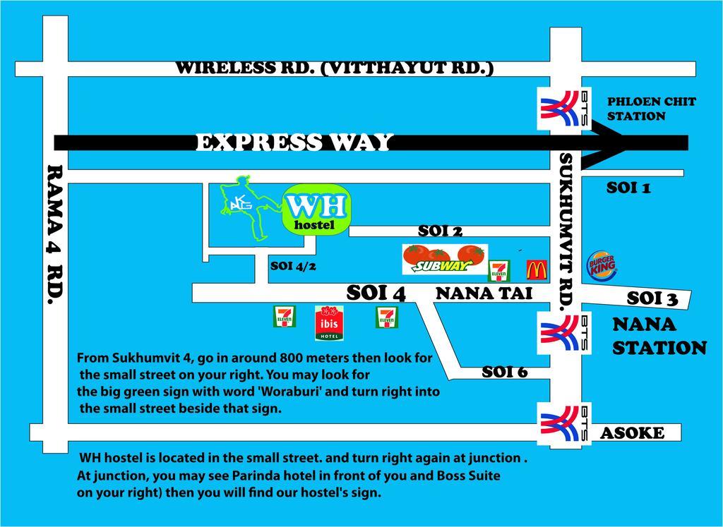 Wh Hostel Bangkok Buitenkant foto